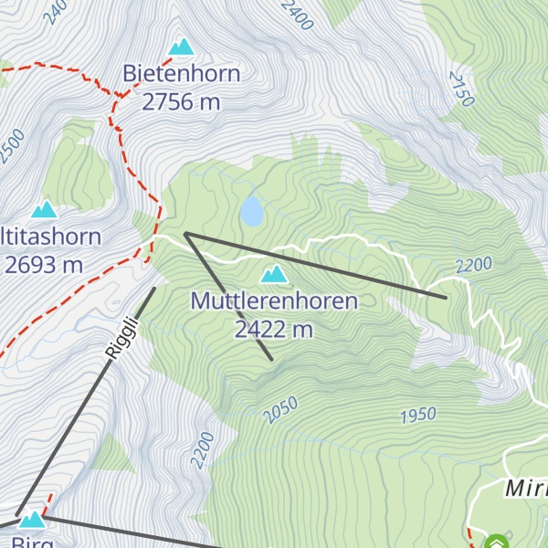 Map of Muttlerenhoren