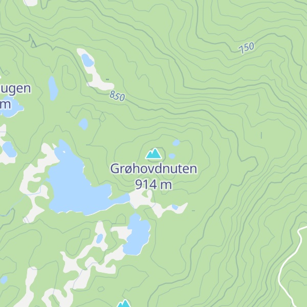Map of Grøhovdnuten