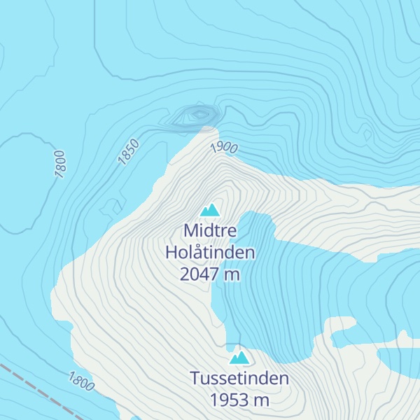 Map of Midtre Holåtinden
