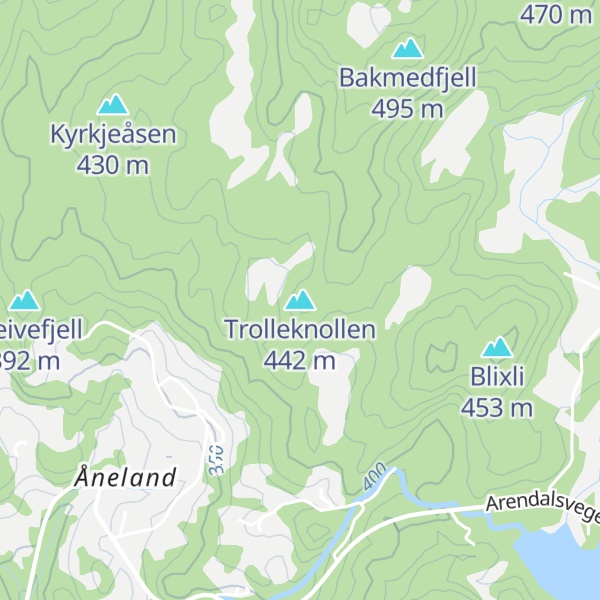 Map of Trolleknollen