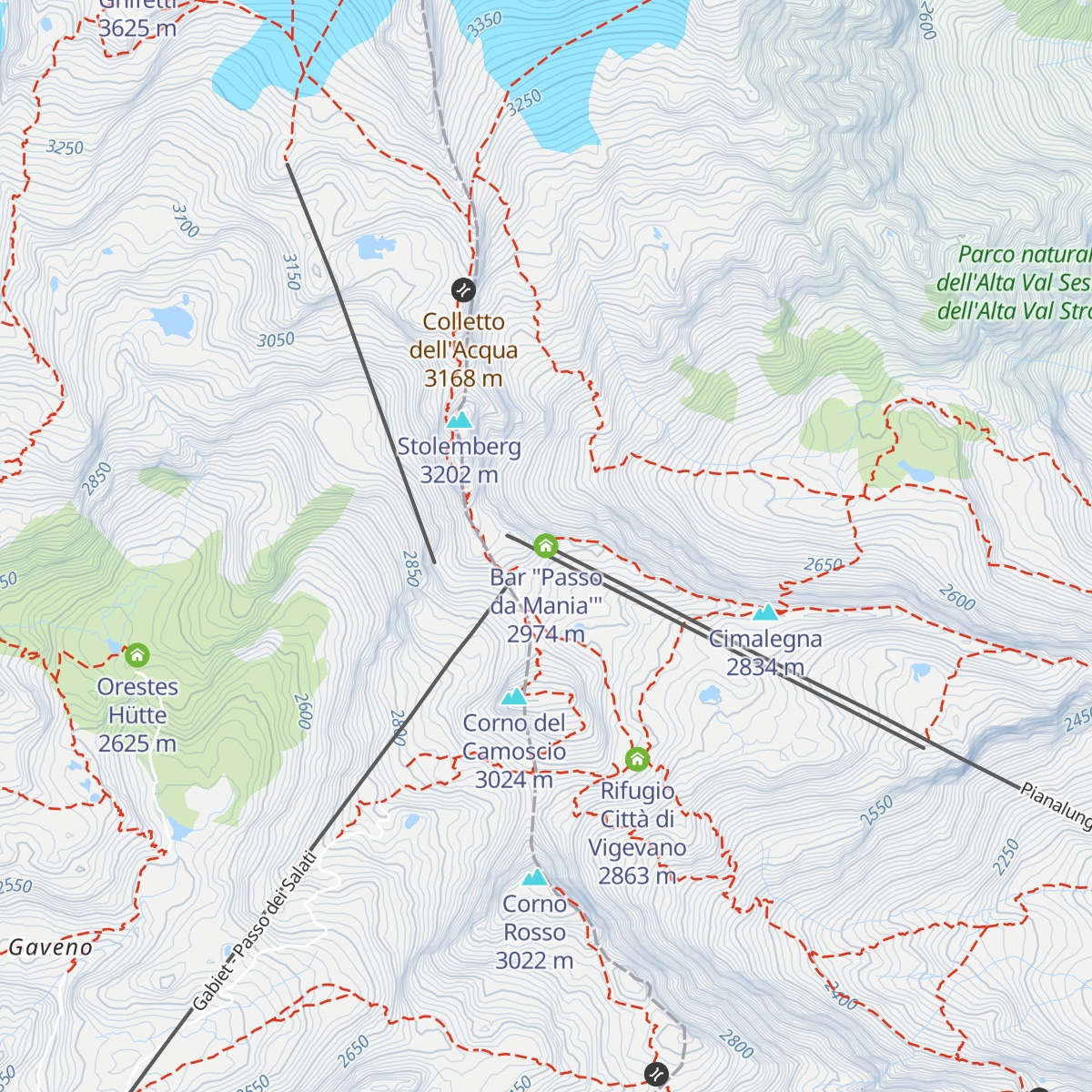 Bar "Passo da Mania'" map