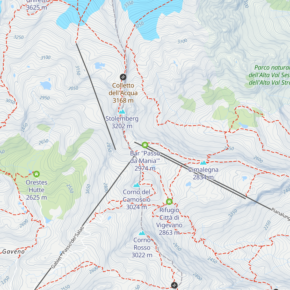 Bar "Passo da Mania'" map