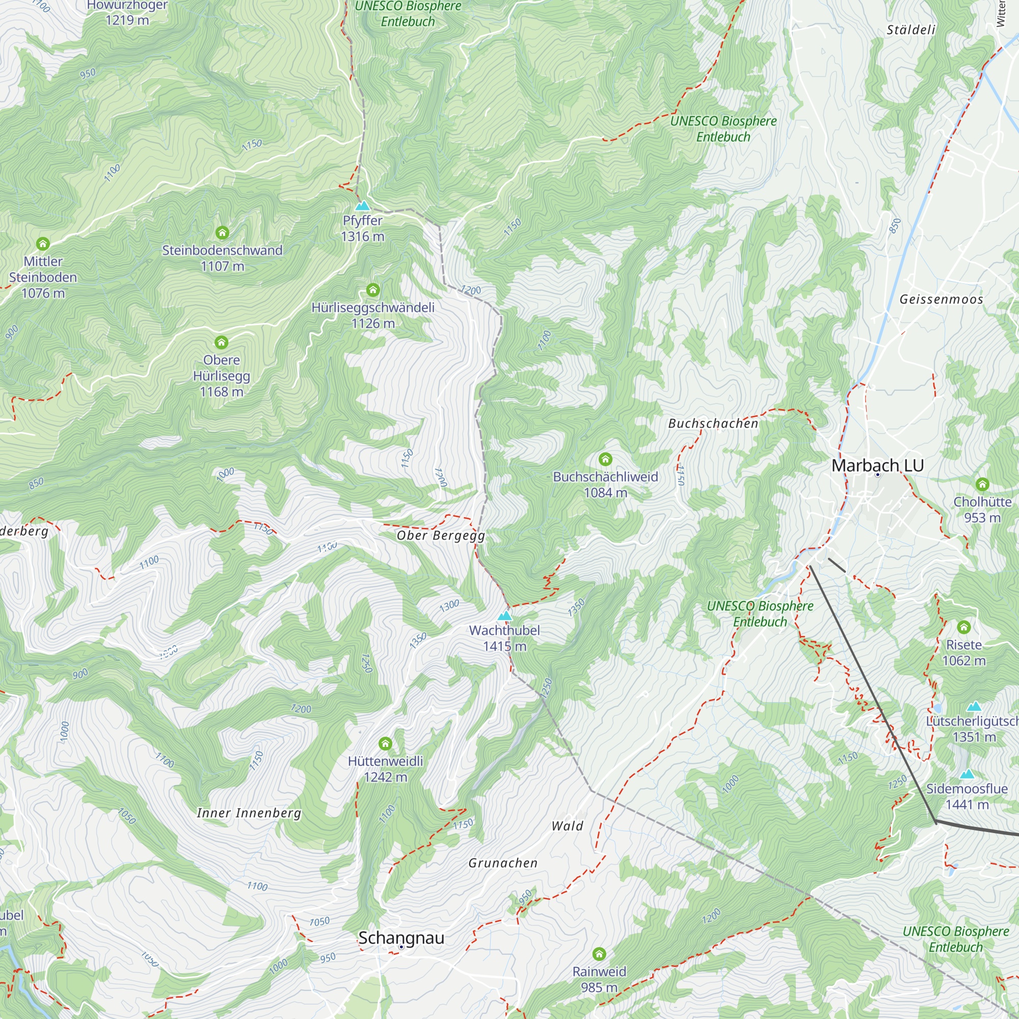 Obertemperten map
