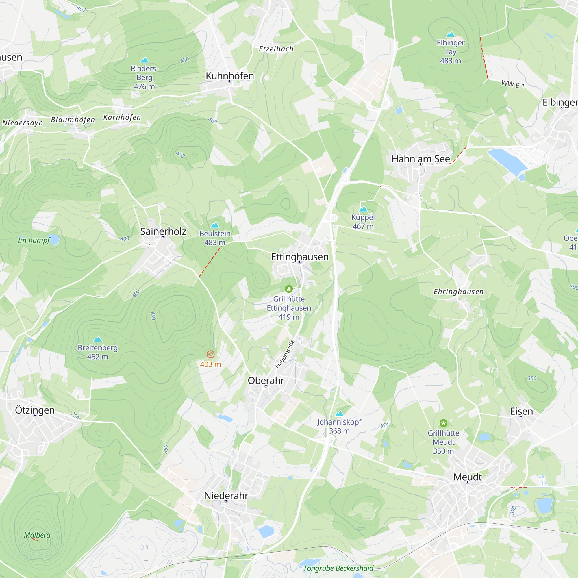 Grillhütte Ettinghausen map