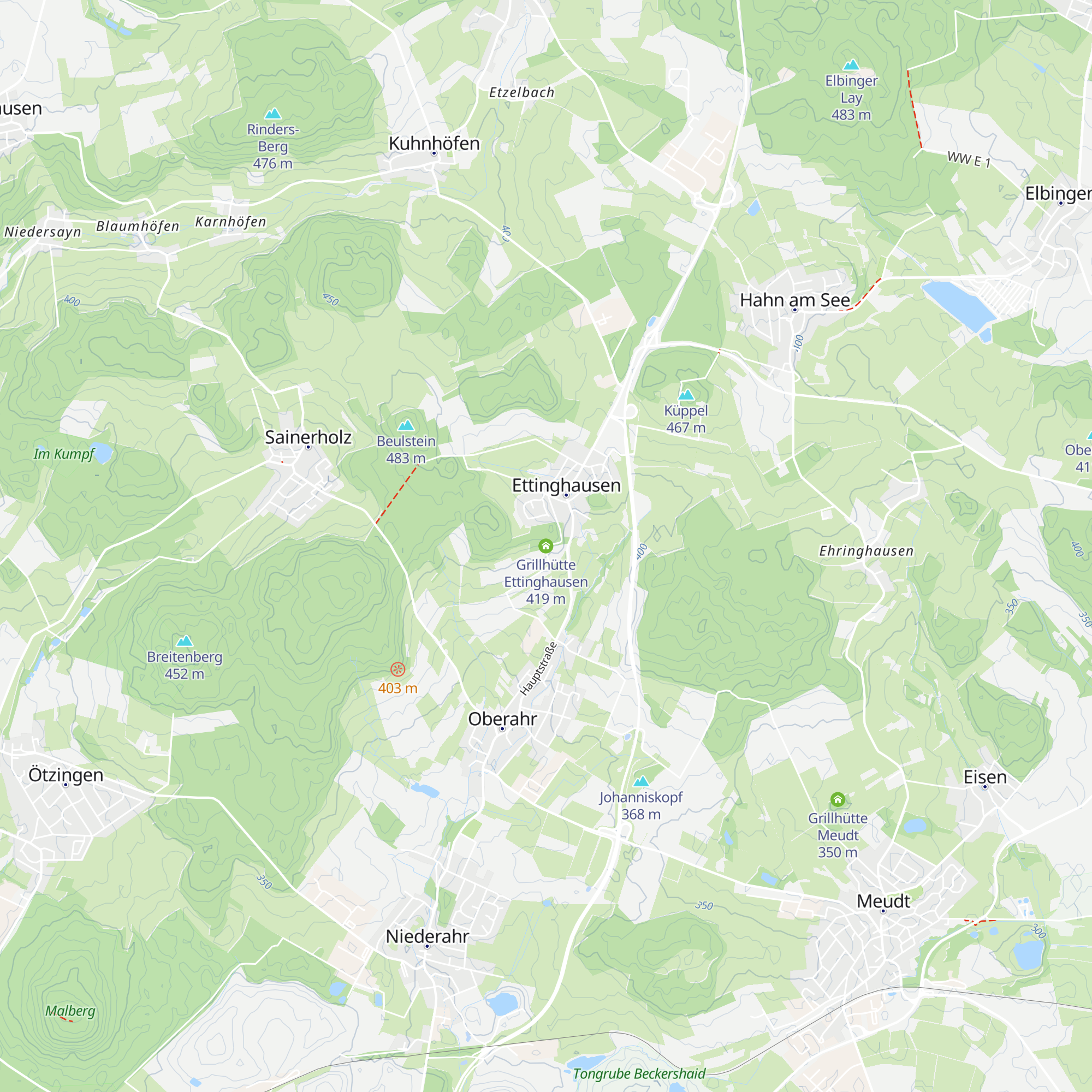 Grillhütte Ettinghausen map