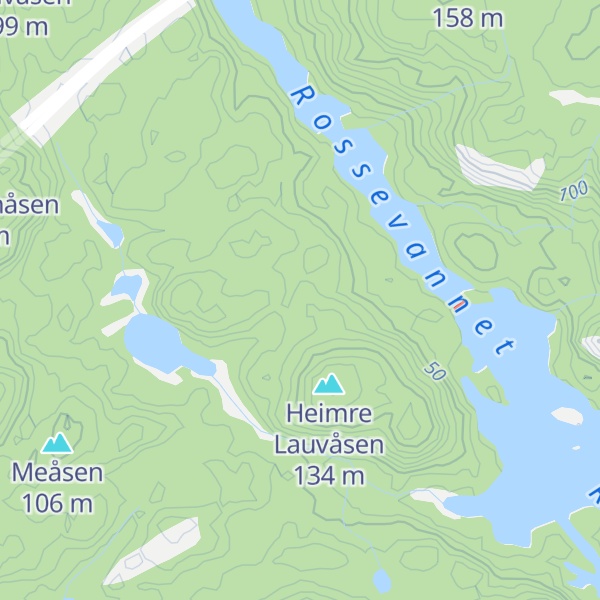 Map of Lauvåsen
