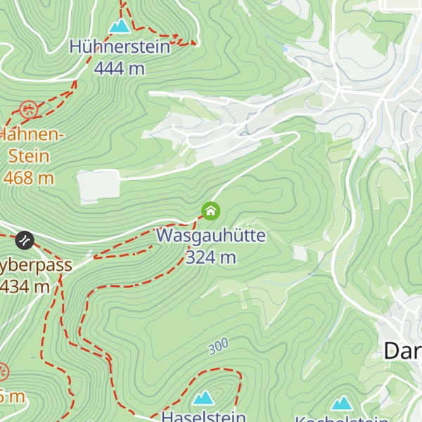 Map of Wasgauhütte