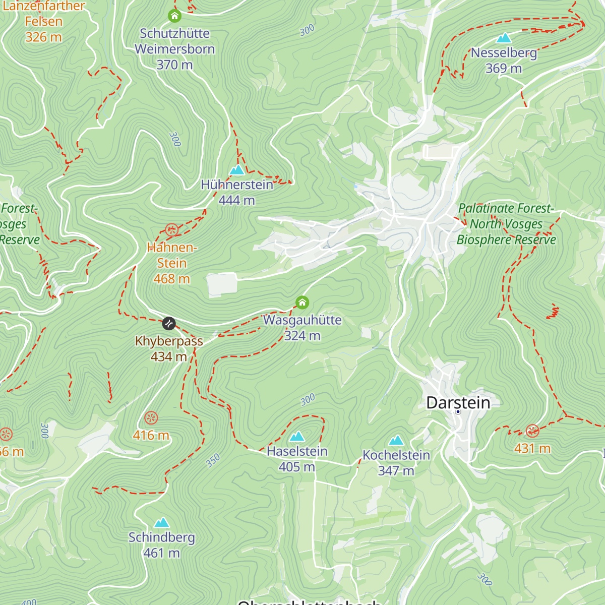 Wasgauhütte map
