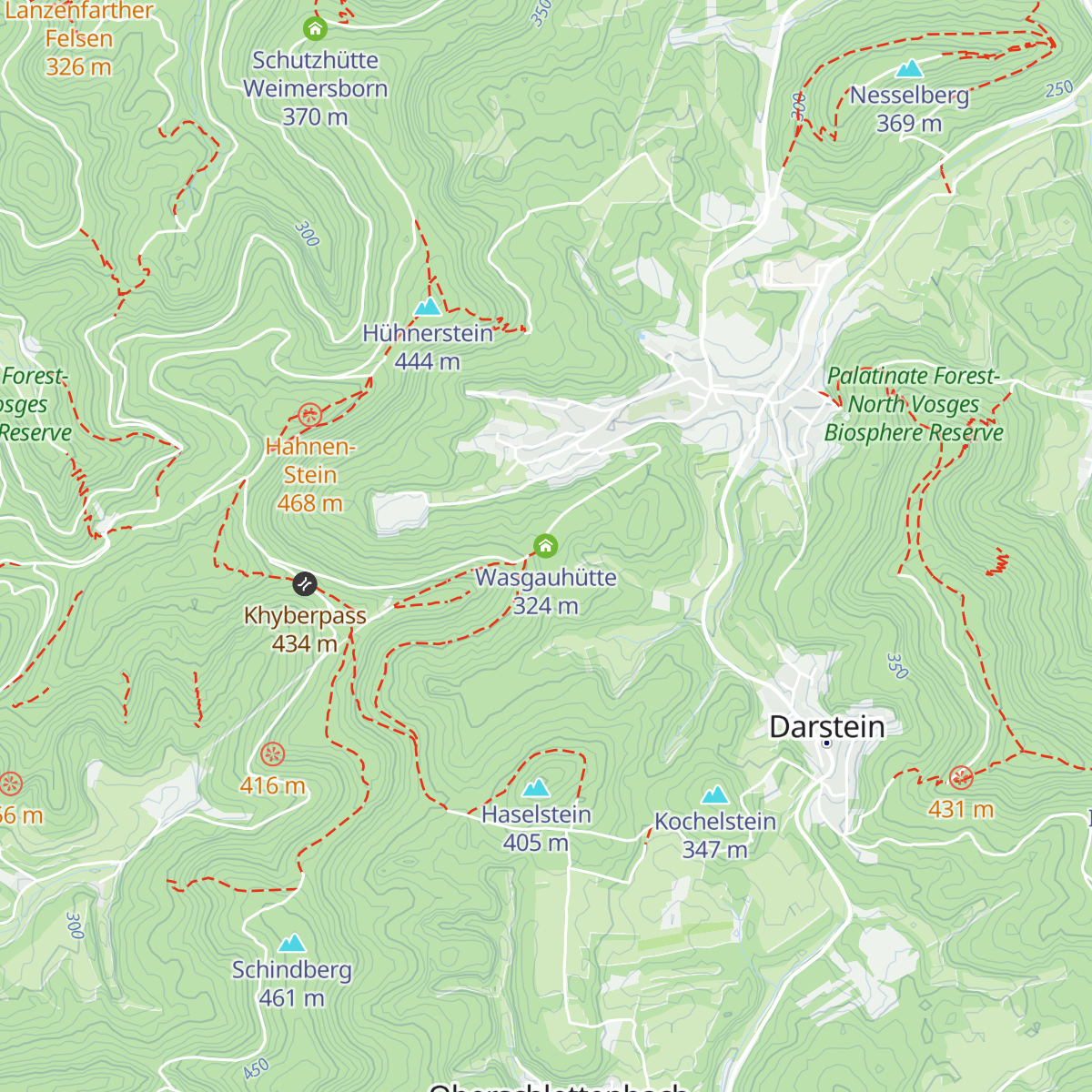 Wasgauhütte map