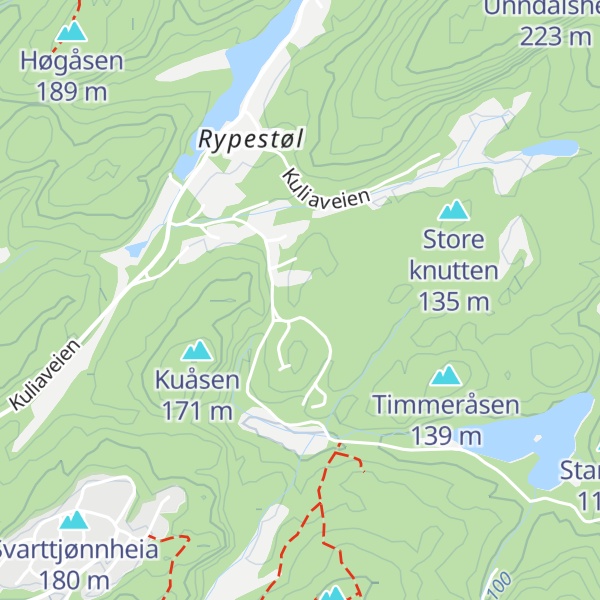 Map of Bergstølhytta