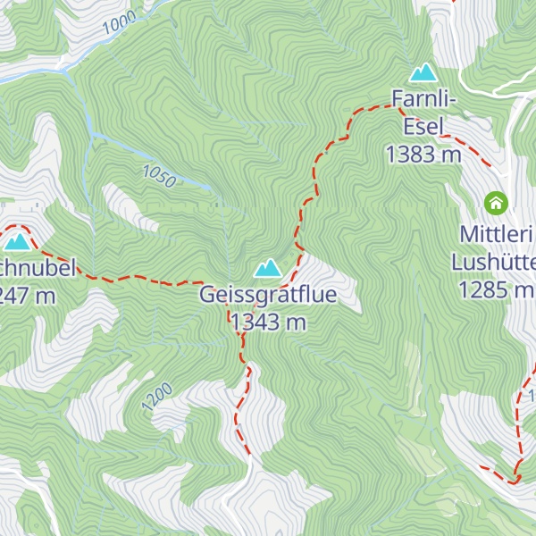 Map of Geissgratflue