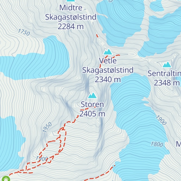 Map of Slingsbys fortopp