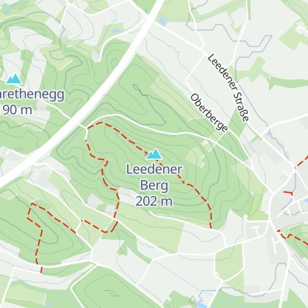 Map of Leedener Berg