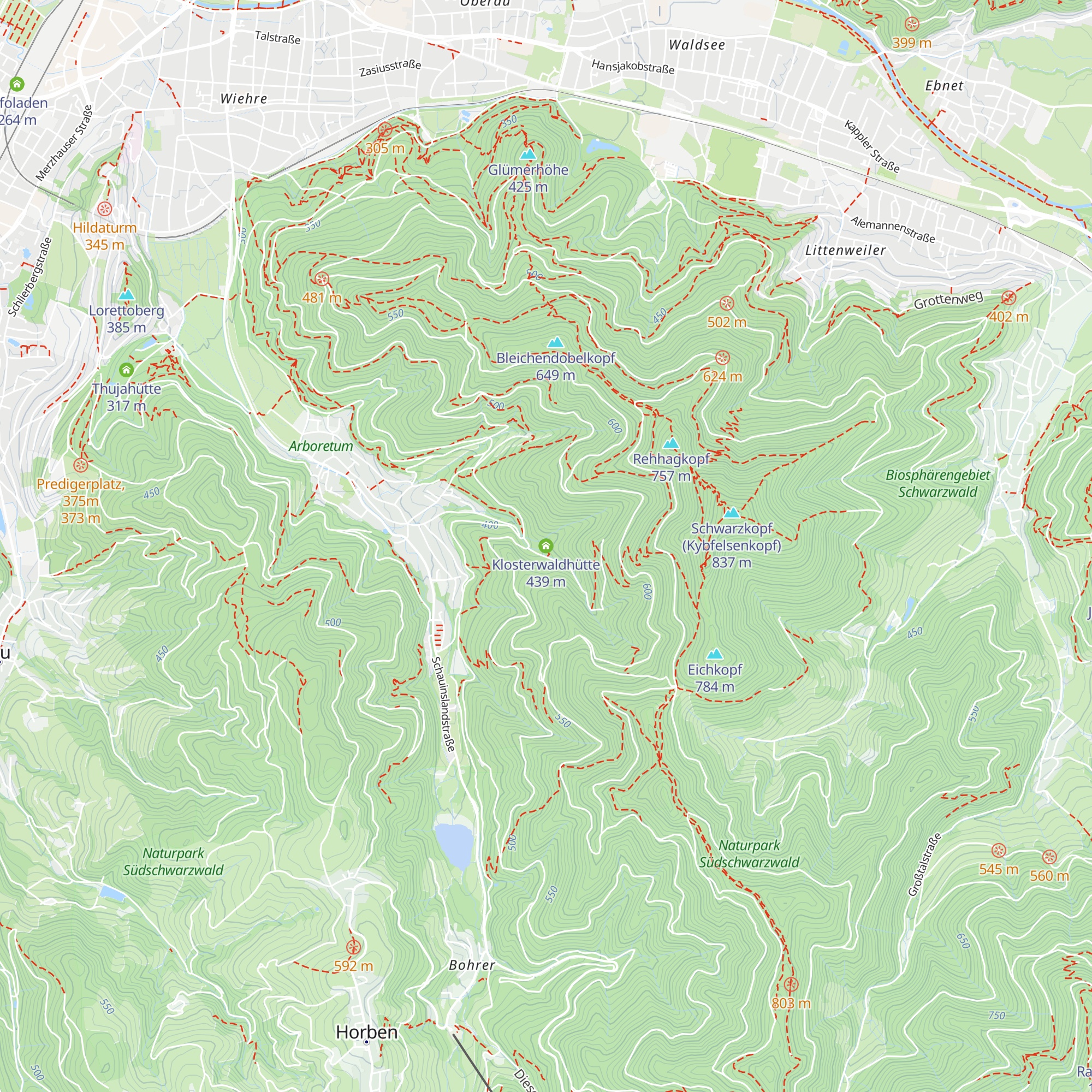 Klosterwaldhütte map