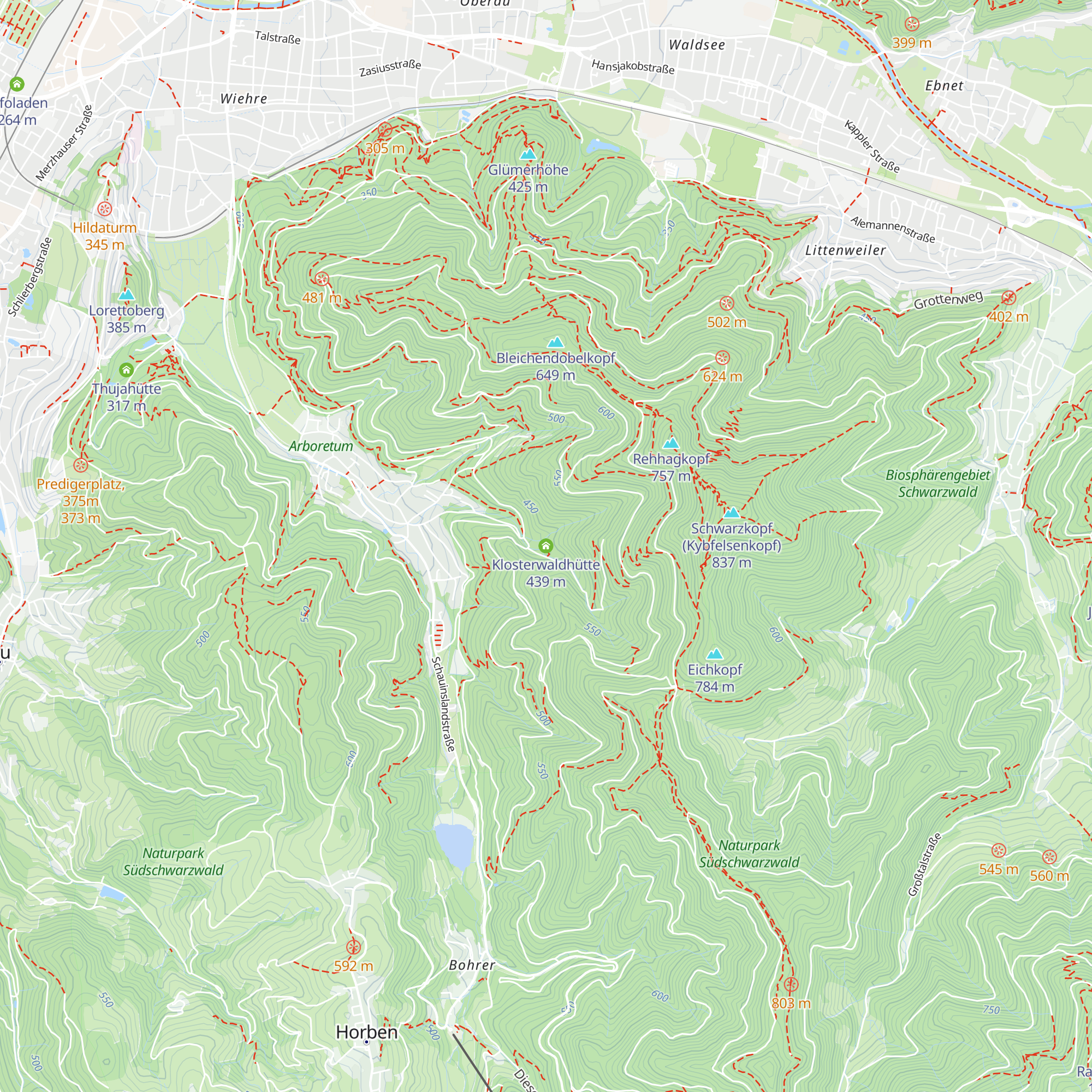 Klosterwaldhütte map