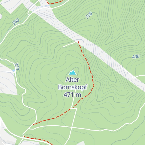 Map of Alter Bornskopf