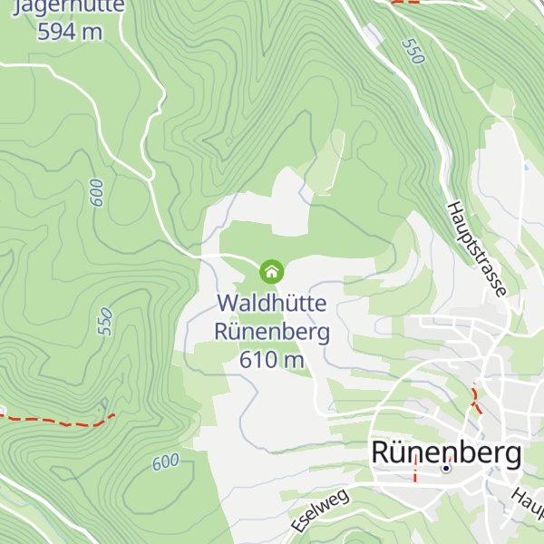 Map of Waldhütte Rünenberg
