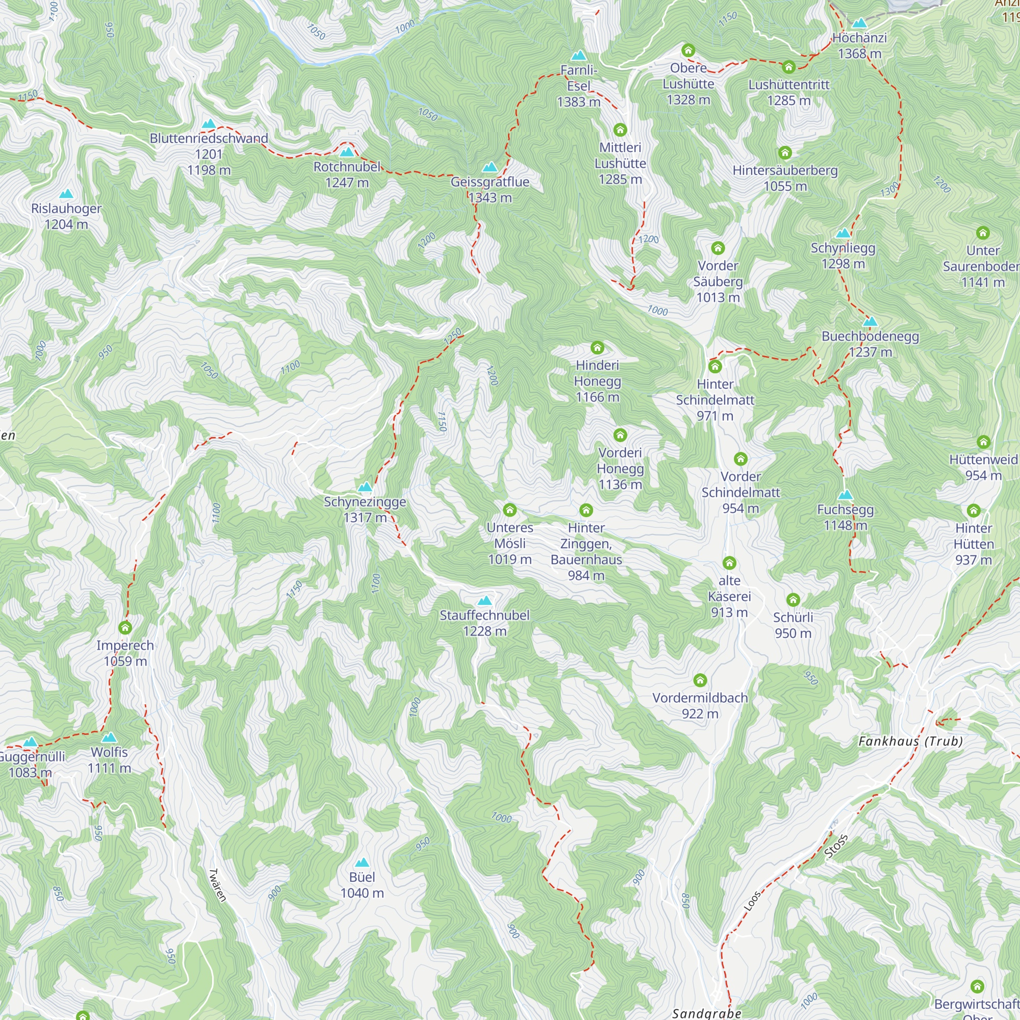 Unteres Mösli map