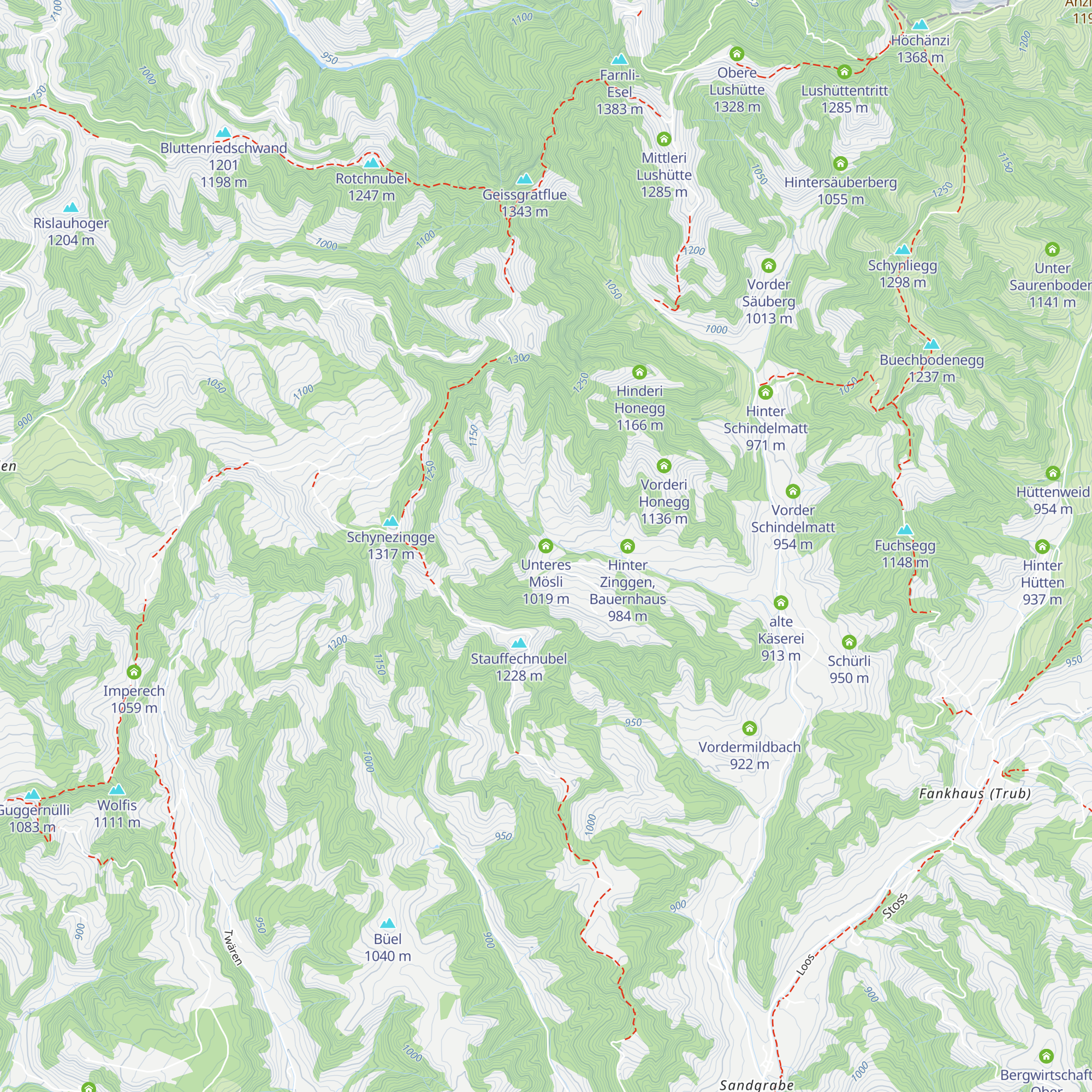 Unteres Mösli map