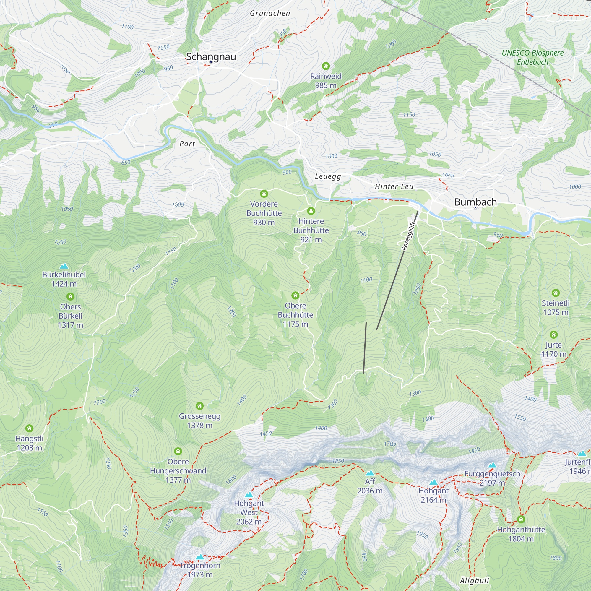 Obere Buchhütte map