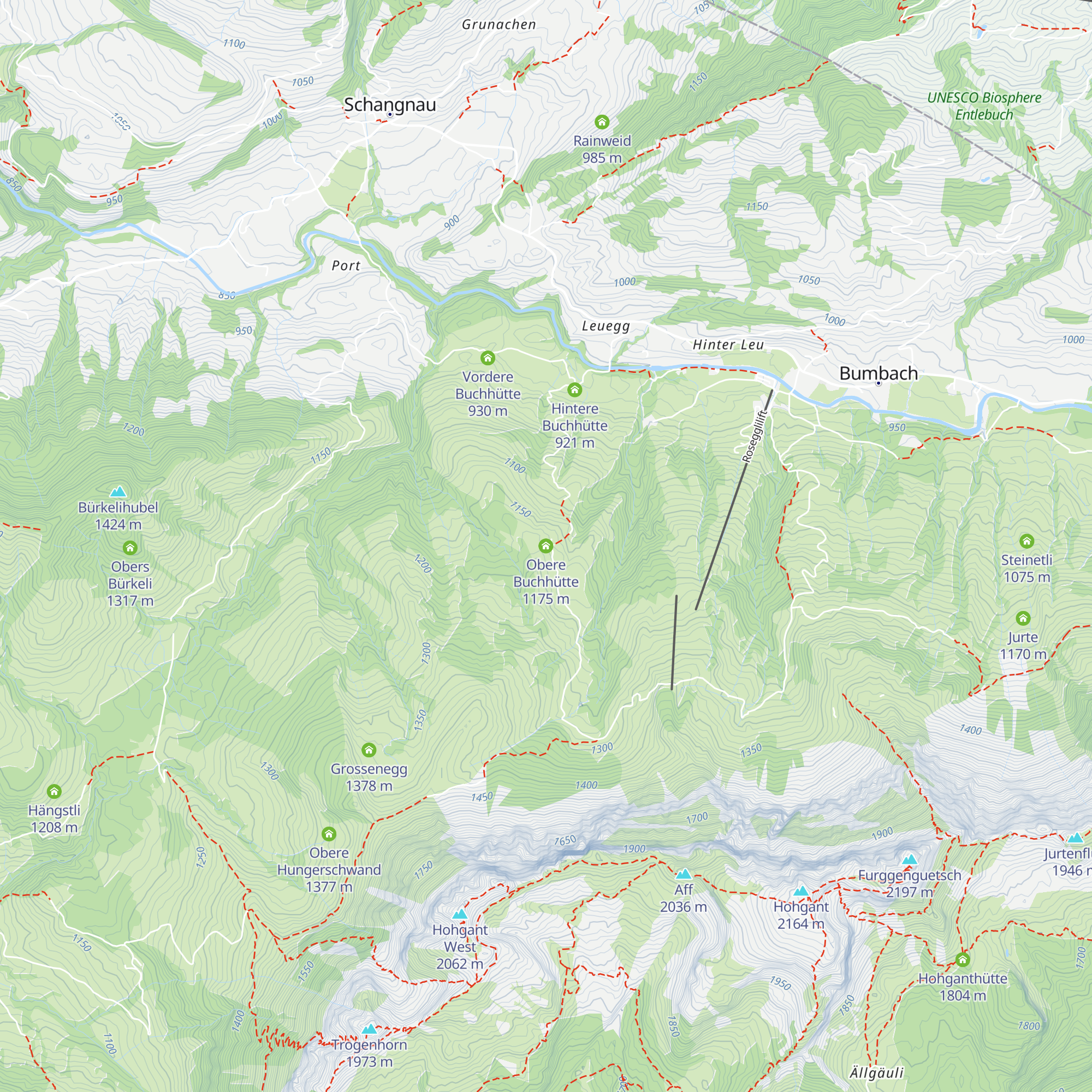 Obere Buchhütte map