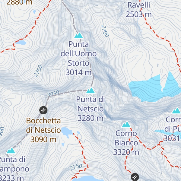 Map of Punta di Netscio