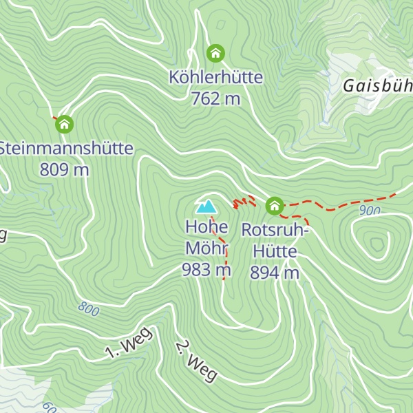 Map of Hohe Möhr