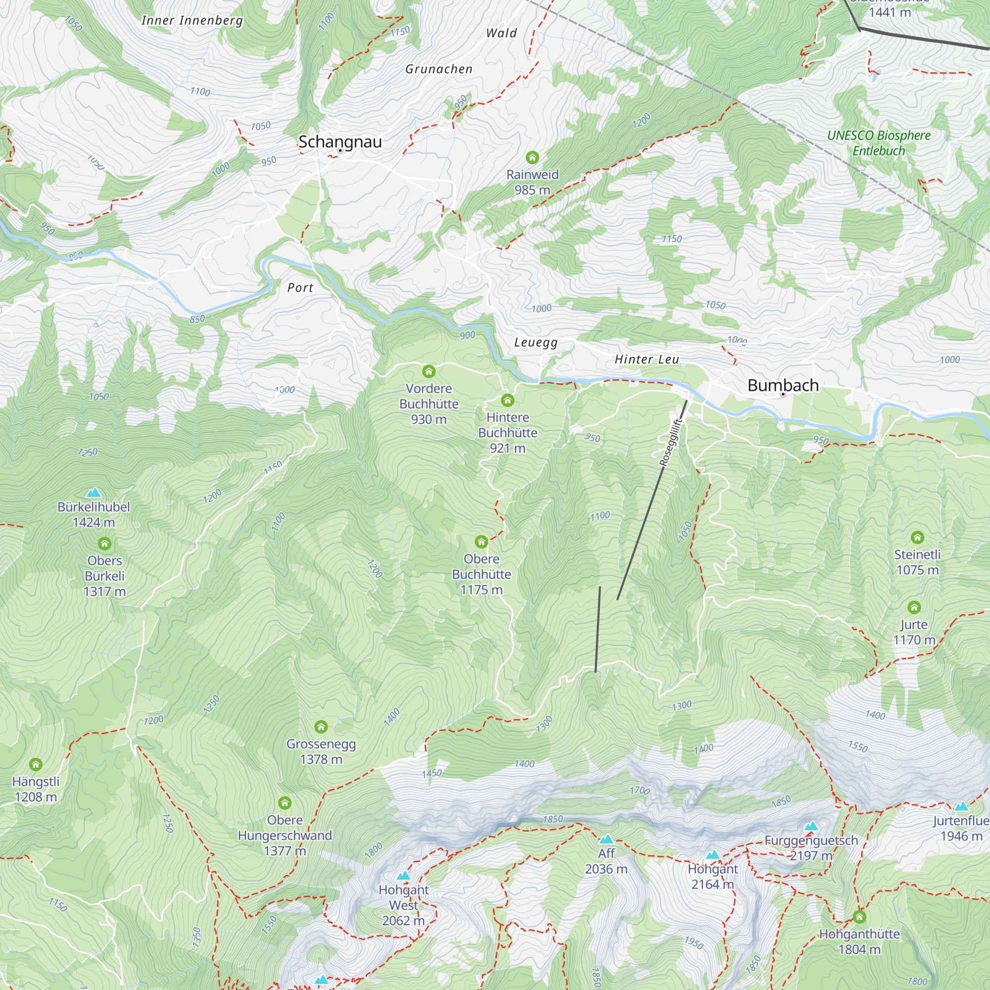 Mittlere Buchhütte map