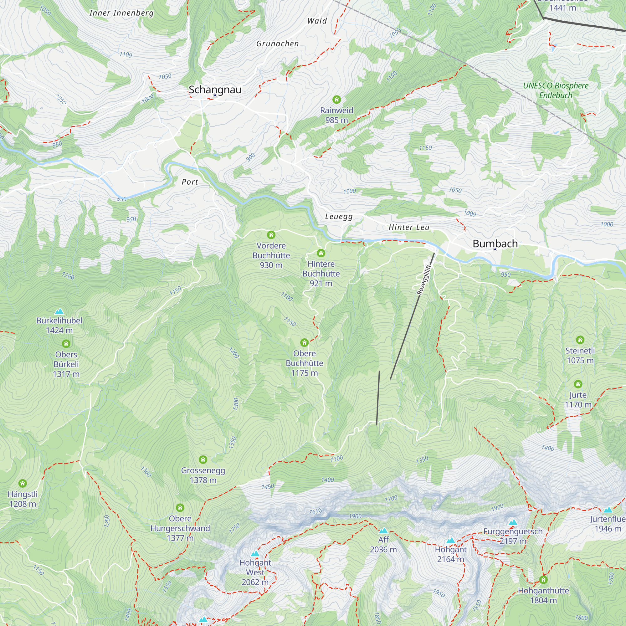 Mittlere Buchhütte map