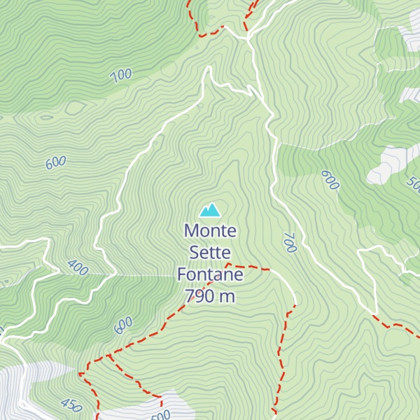 Map of Monte Sette Fontane