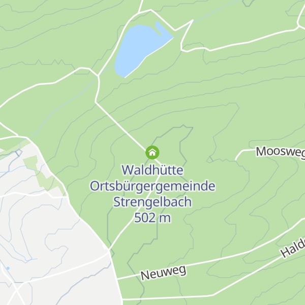 Map of Waldhütte Ortsbürgergemeinde Strengelbach