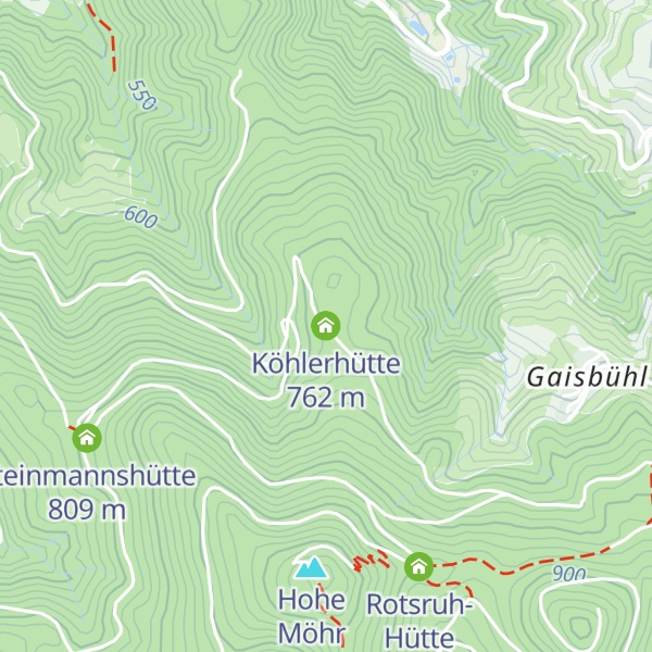 Map of Köhlerhütte