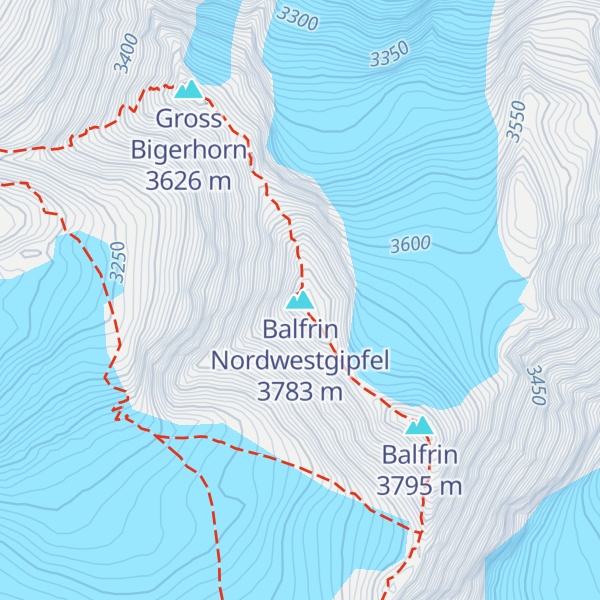 Map of Balfrin Nordwestgipfel