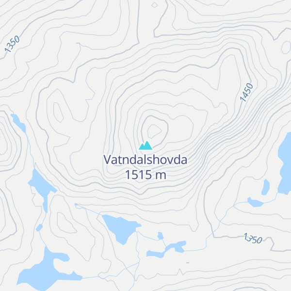 Map of Vatndalshovda