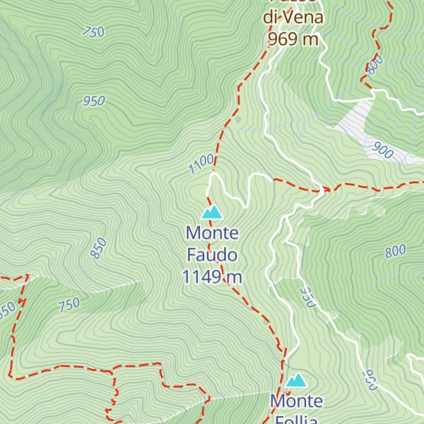 Map of Monte Faudo