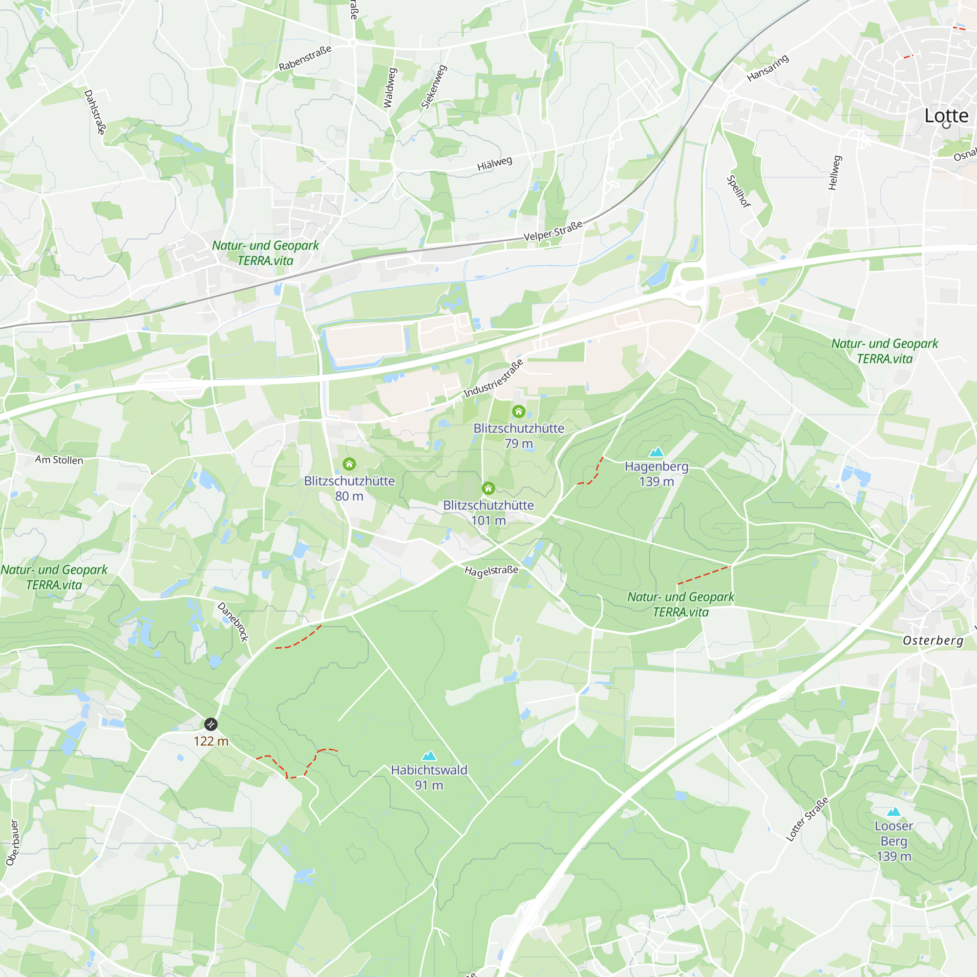 Blitzschutzhütte map