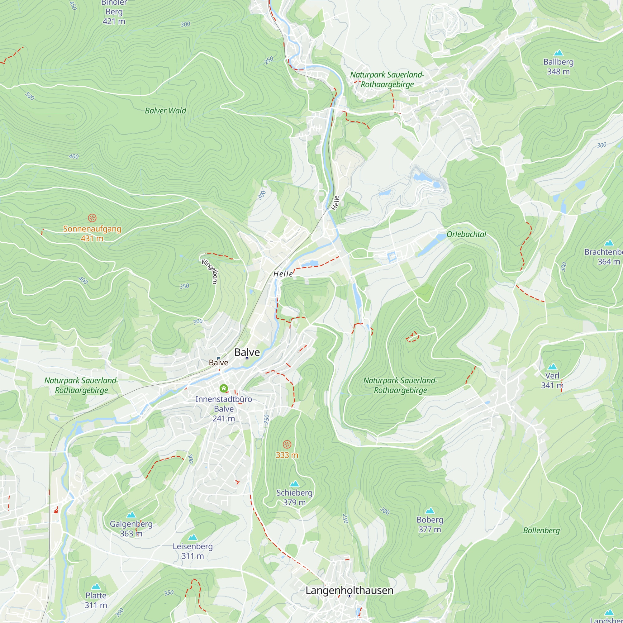SGV-Wanderheim Ewald Hagedorn map