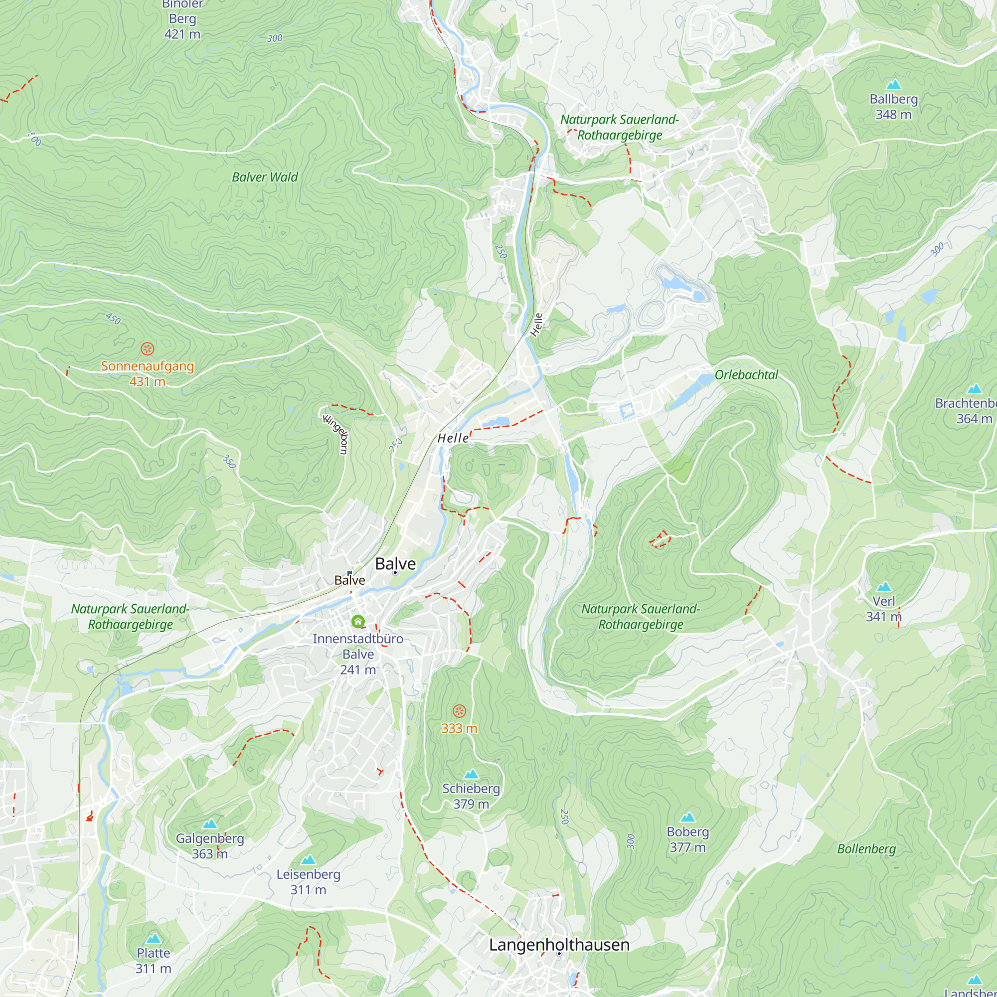 SGV-Wanderheim Ewald Hagedorn map