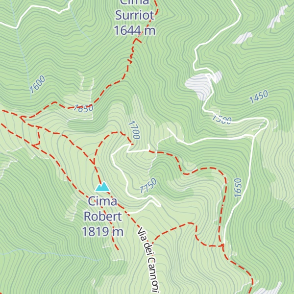 Map of Gias Valletta Piccola