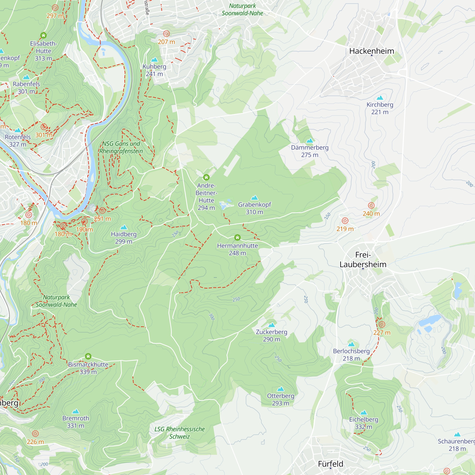 Hermannhütte map