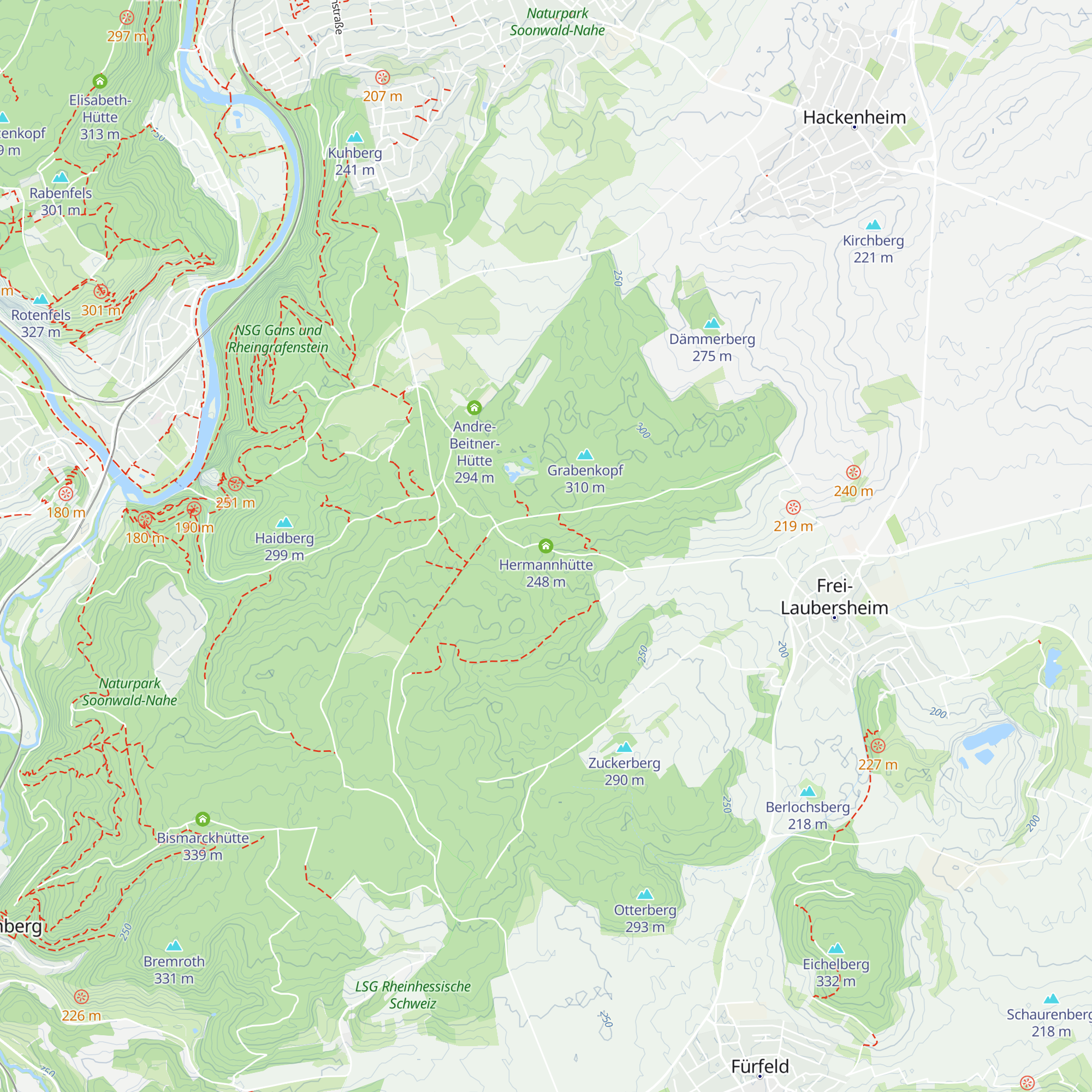 Hermannhütte map