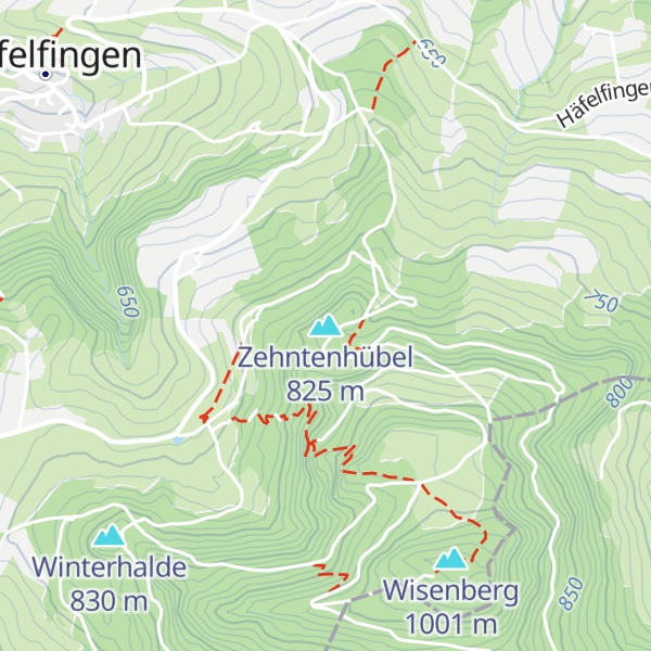 Map of Zehntenhübel