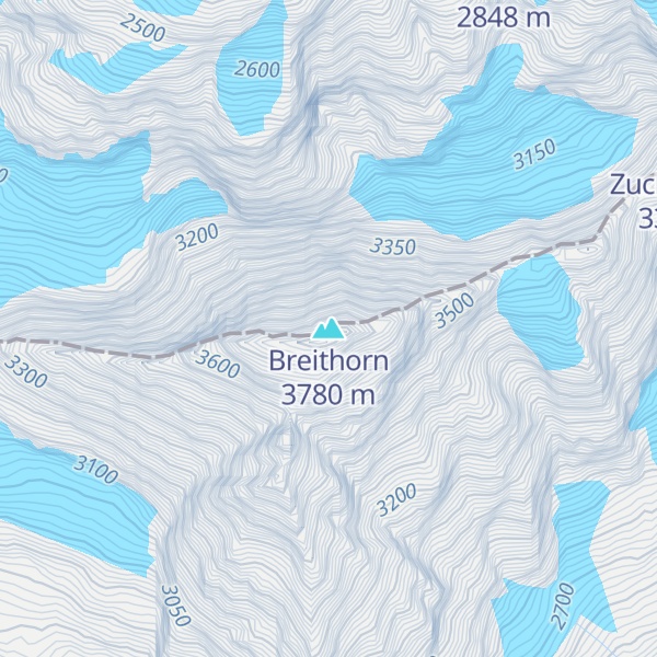 Map of Breithorn