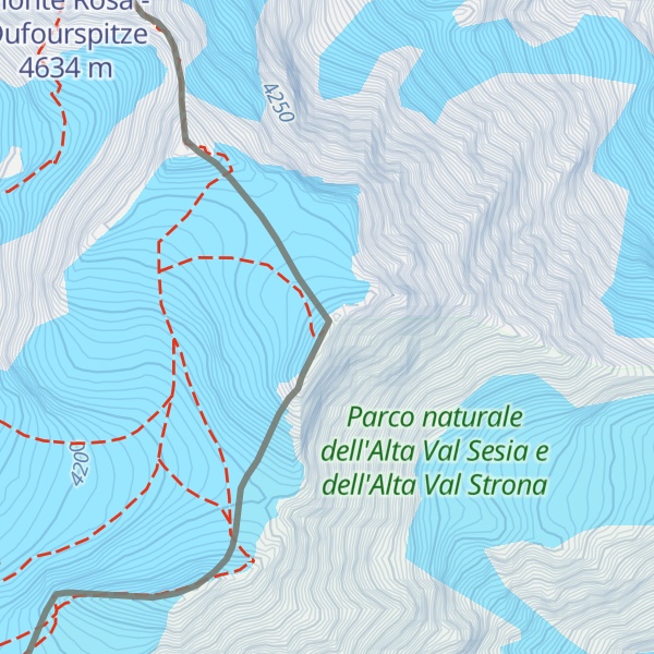 Map of Rifugio Capanna Regina Margherita