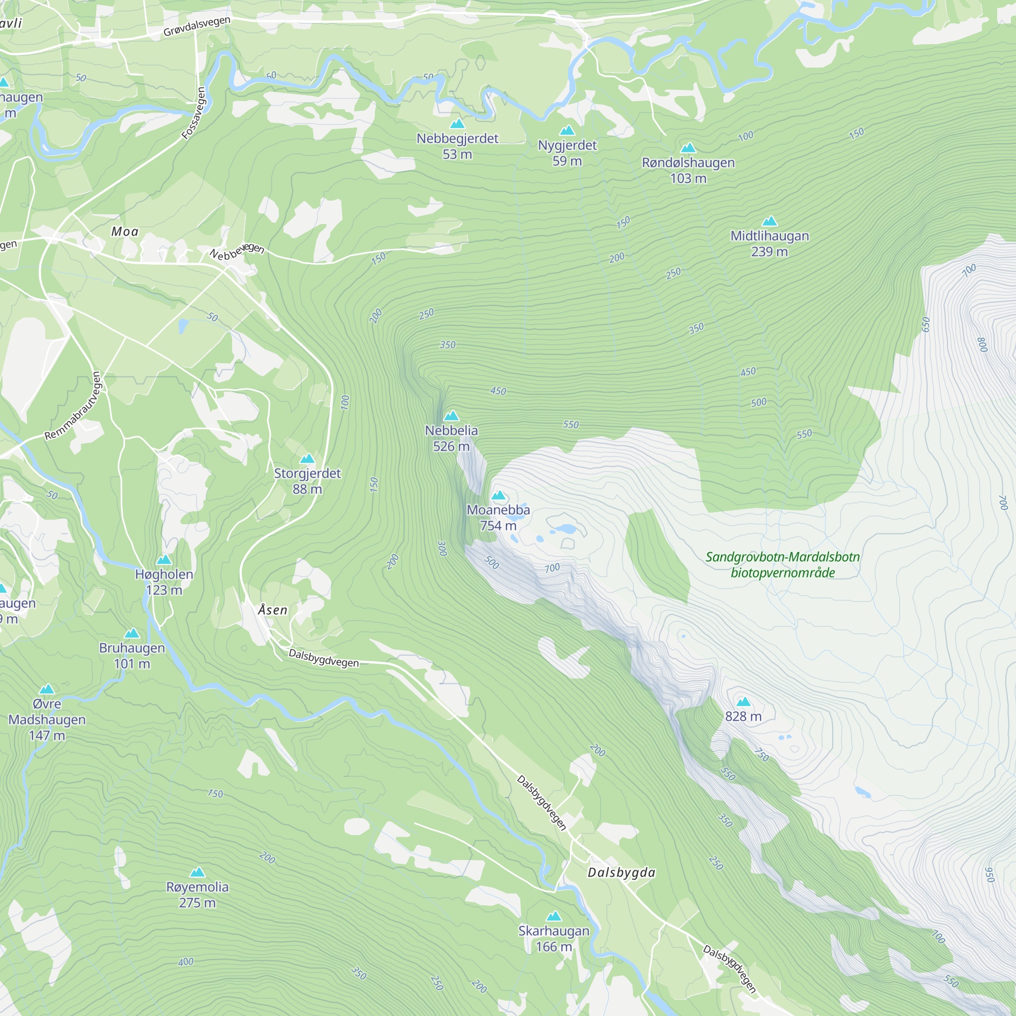 Moanebba map