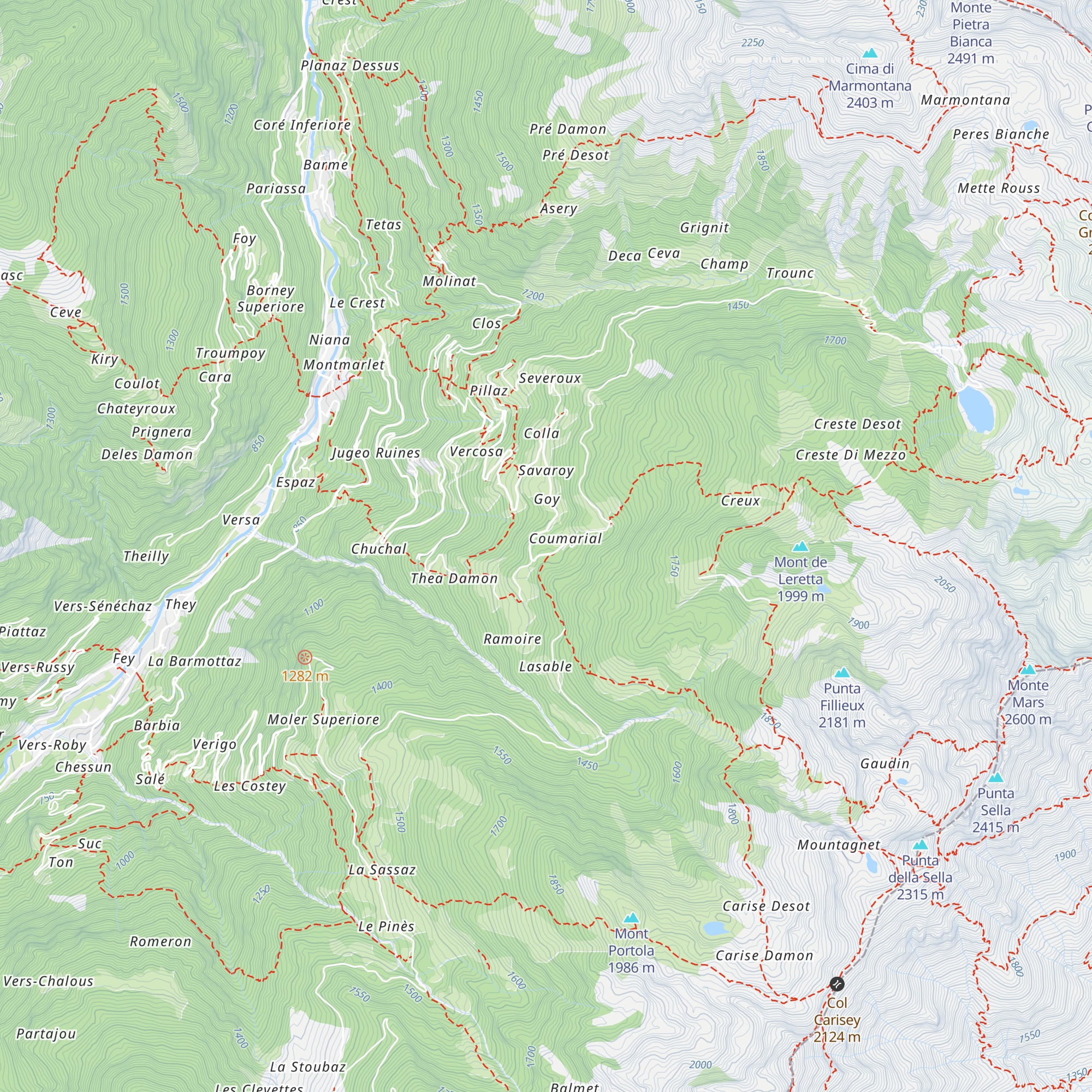 Bar Ristoro Coumarial map