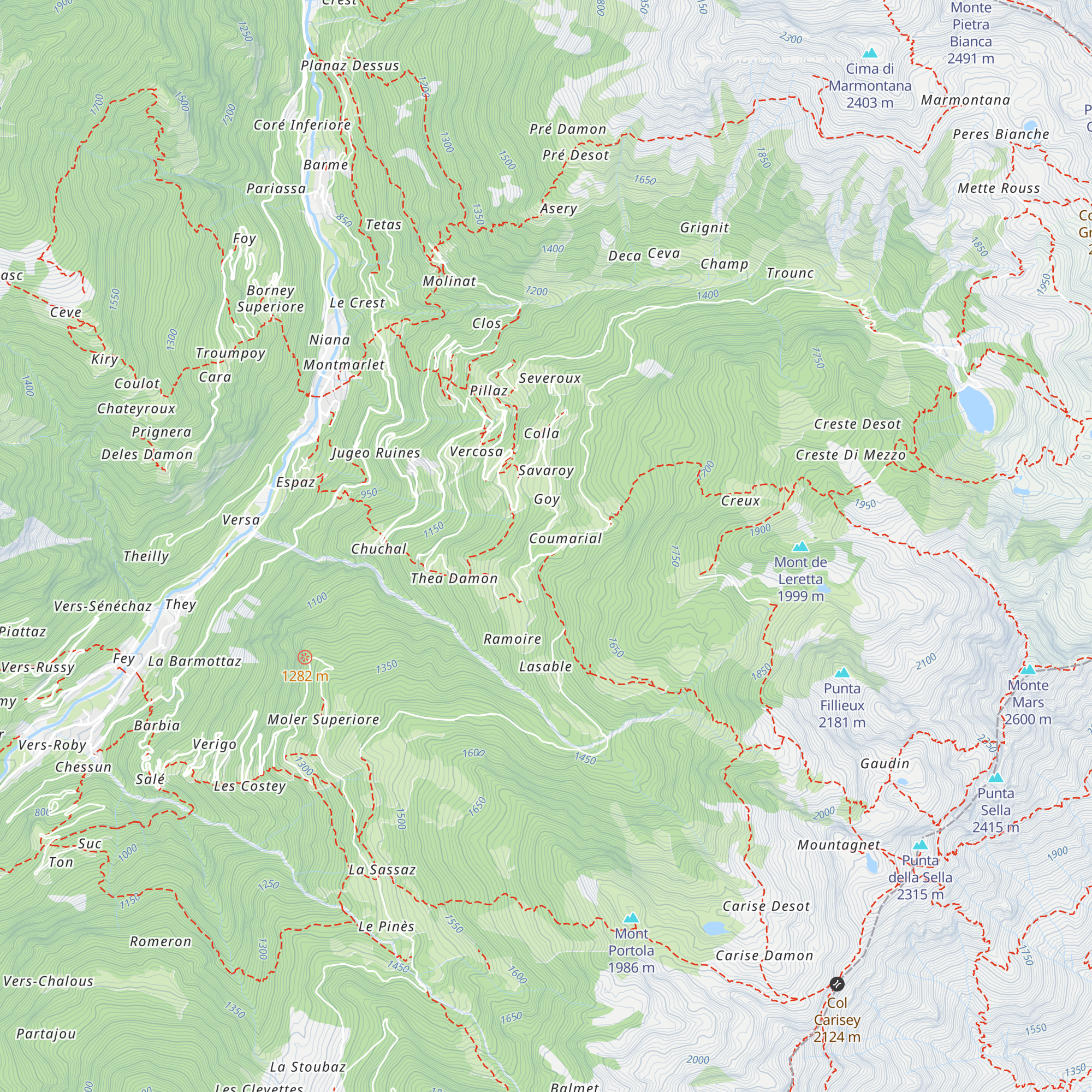 Bar Ristoro Coumarial map