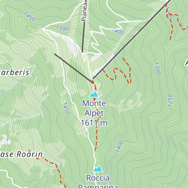 Map of Monte Alpet