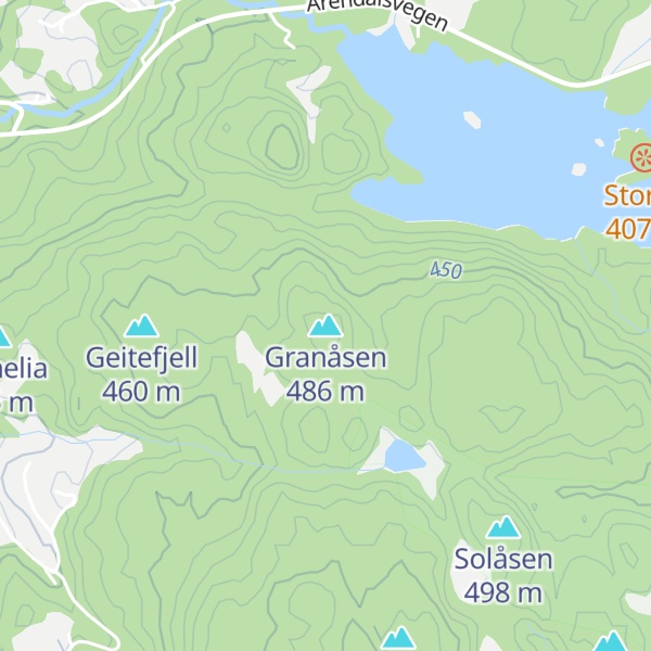 Map of Granåsen