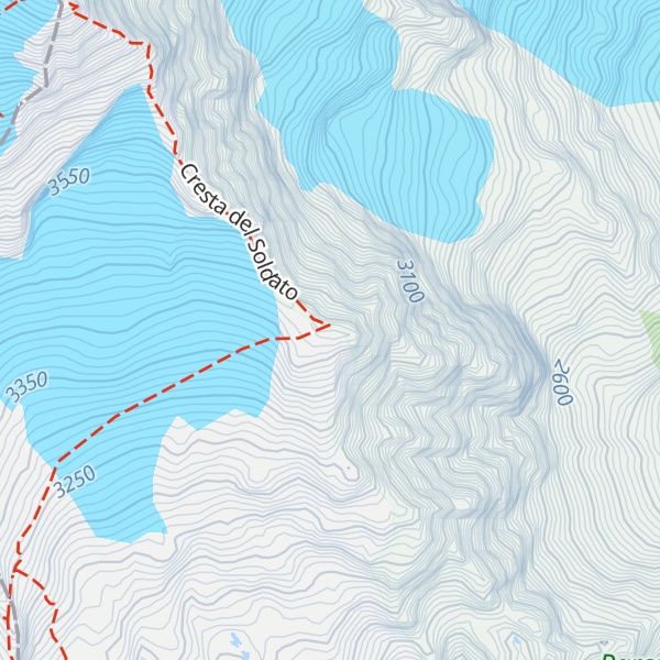 Map of Punta Vittoria